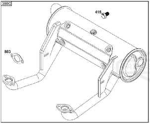 Briggs Stratton Muffler Part No. 595138