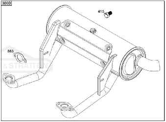 Briggs Stratton Muffler Part No. 595139