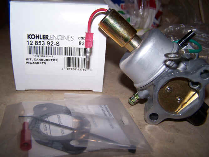 Kohler Carburetor - Part No. 12 853 92-S