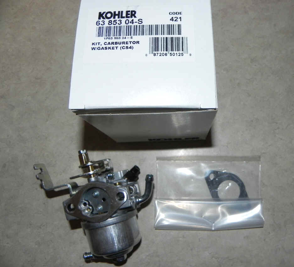 Kohler Carburetor - Part No. 63 853 04-S