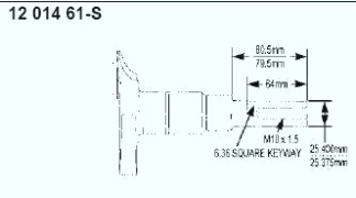 Kohler Crankshaft - Part No. 12 014 61-S