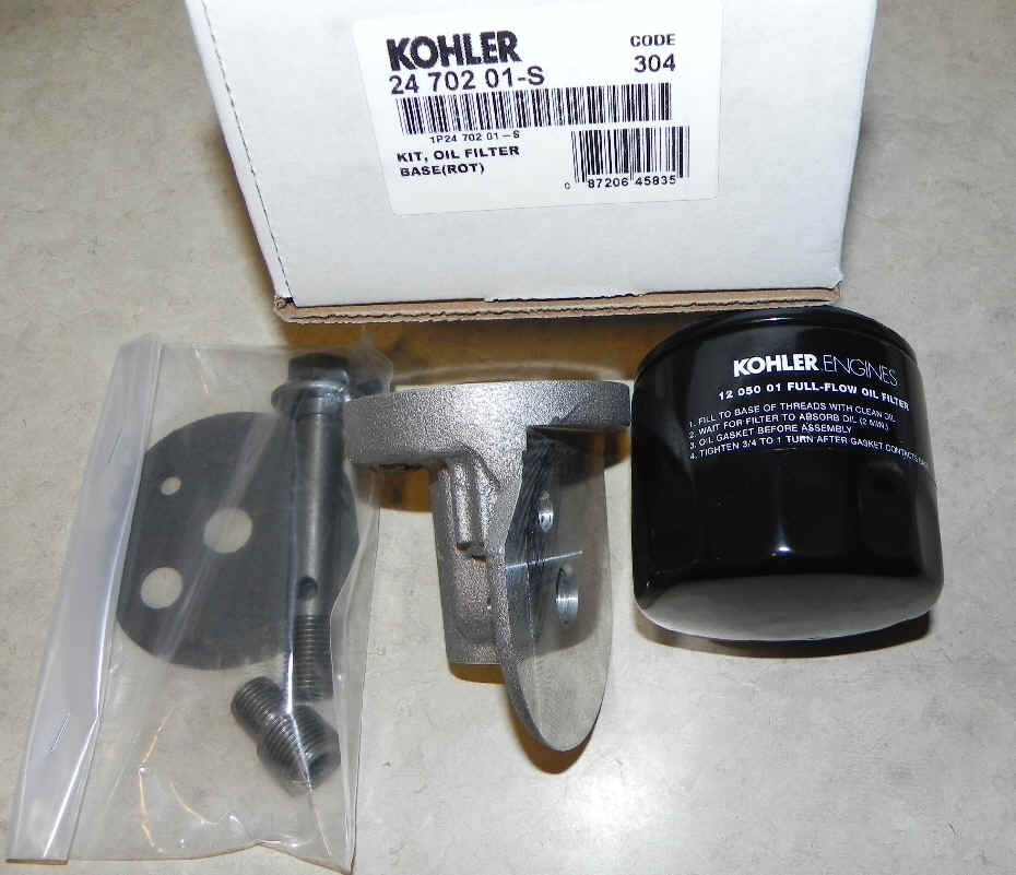 Kohler Oil Filter Base Part No 24 702 01-S