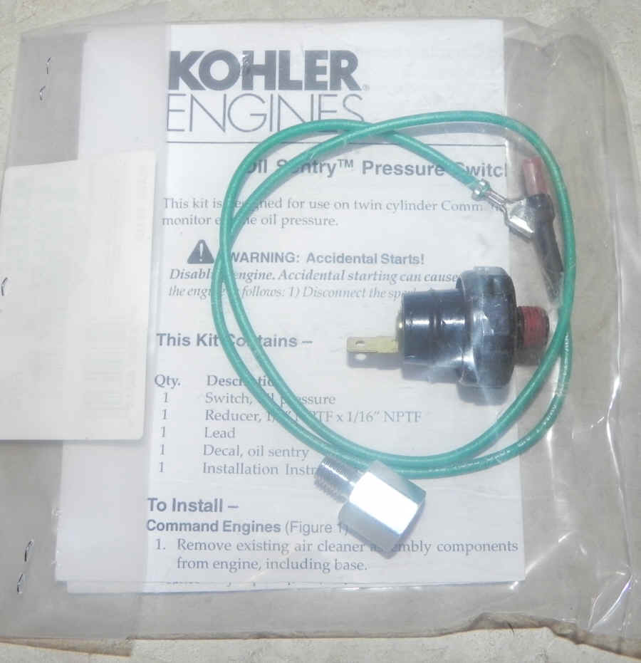 Kohler Oil Pressure Switch 52 704 01-S